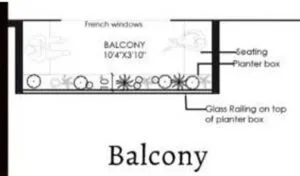 Balcony design plan