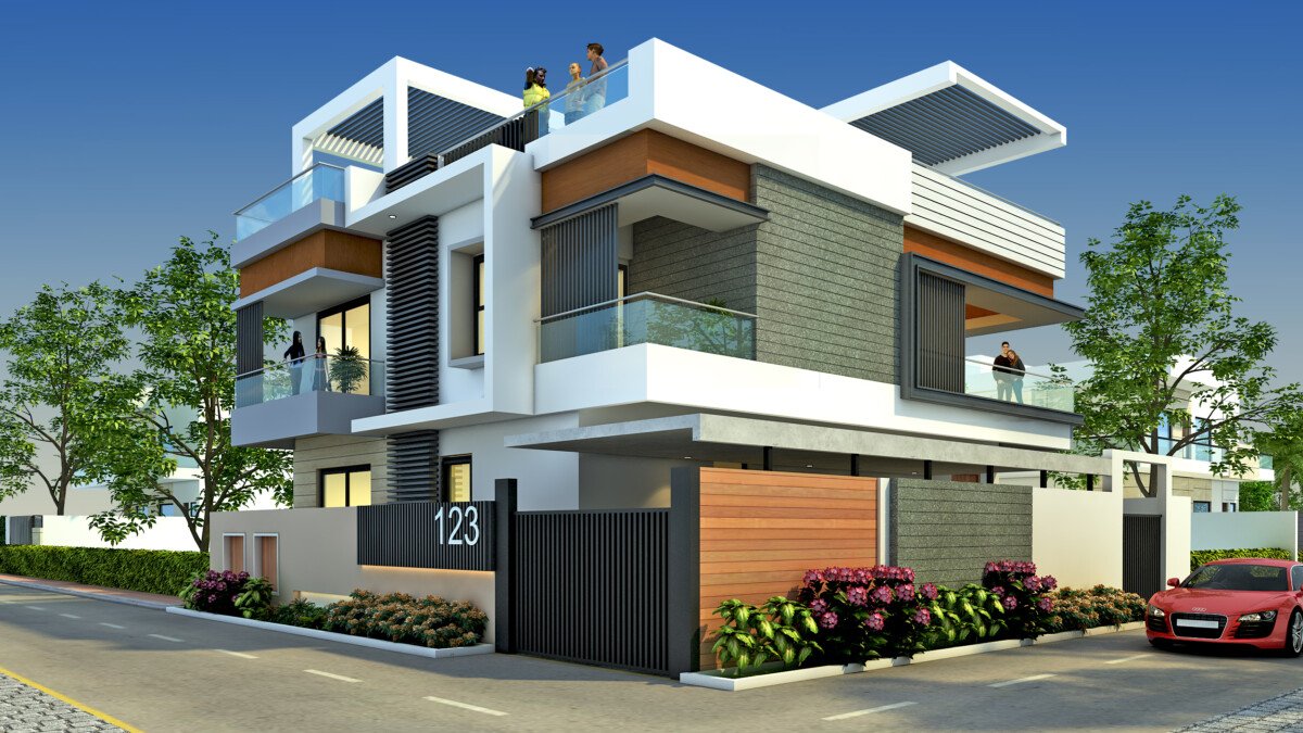 A Contemporary Design House in Belagavi