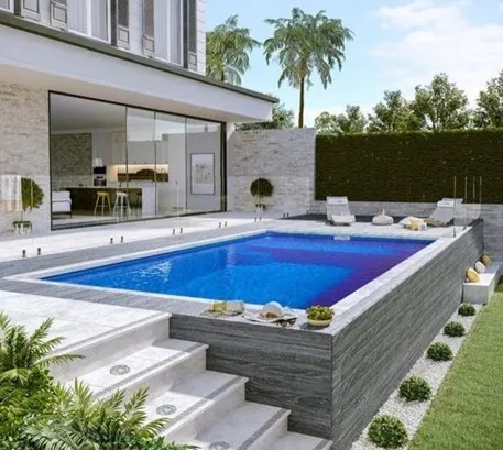 Ground pool design