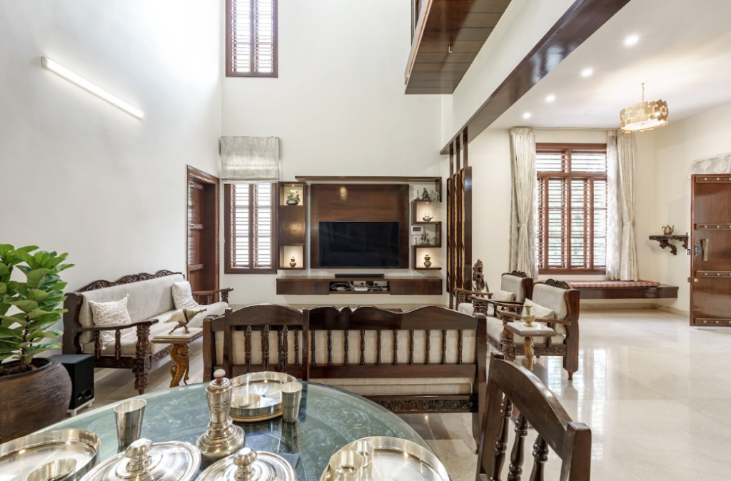 Use of veneer in interiors for cooler interiors