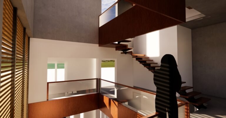 Modern Central Courtyard House - Design Thoughts Architects