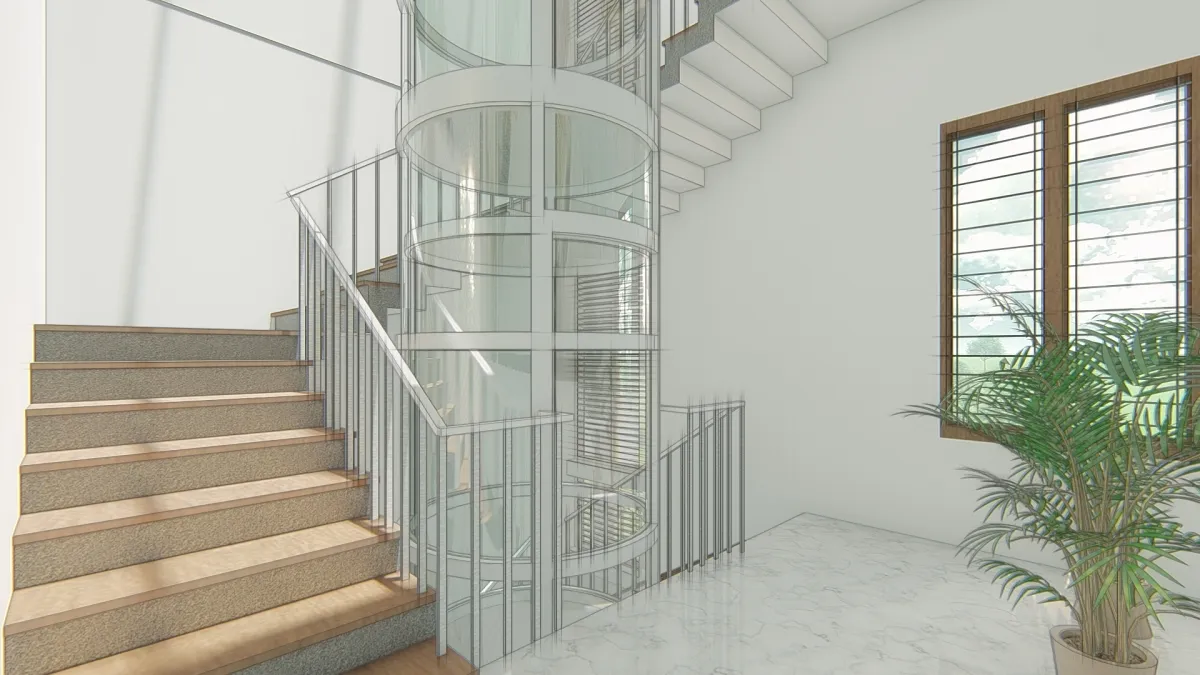 vaccum lift in residential building