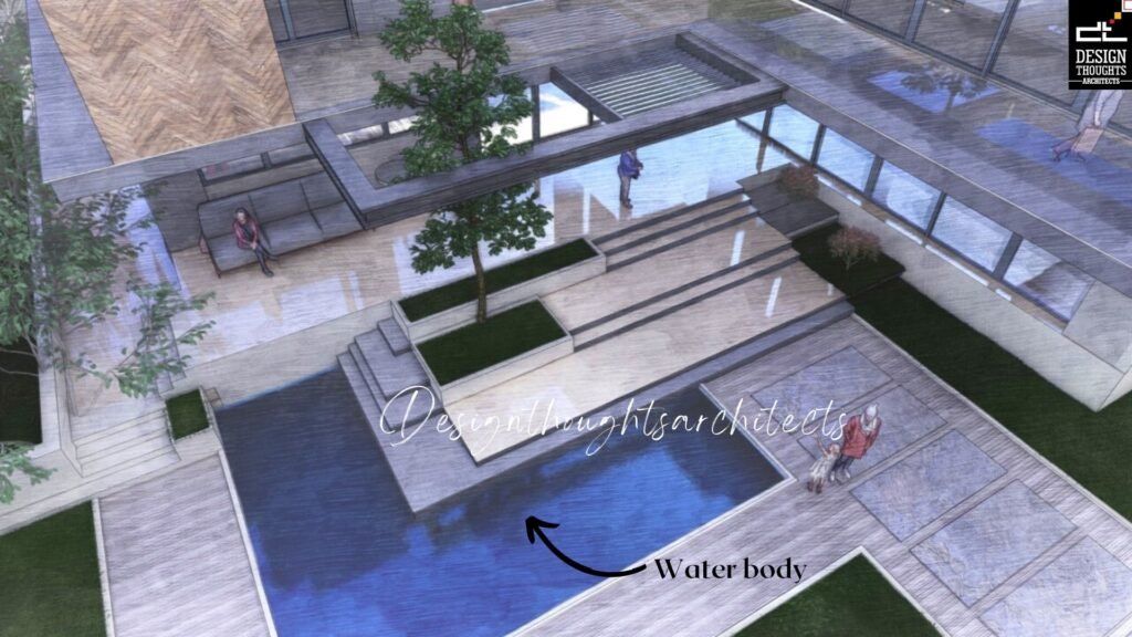 Modern House Design Water Body