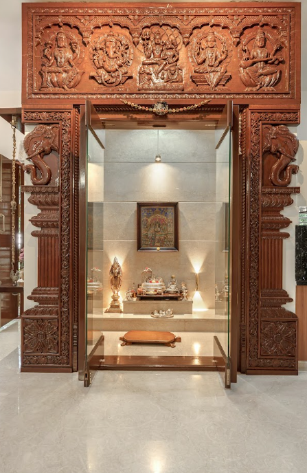 Puja room articulation based on the clients’ family requirements
