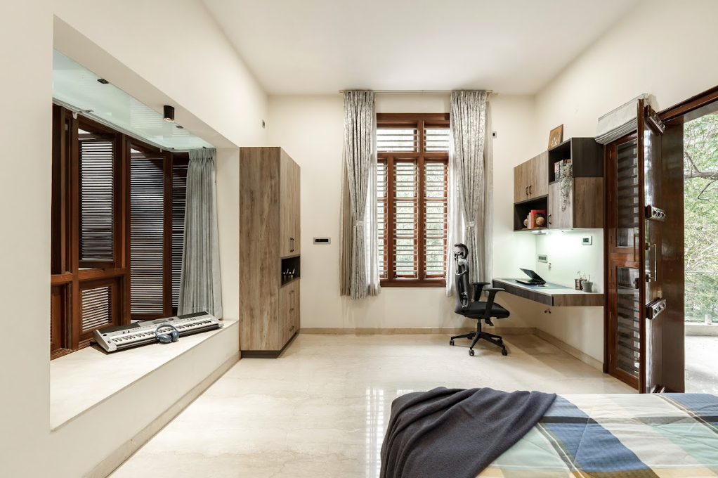 Study space in the bedroom
