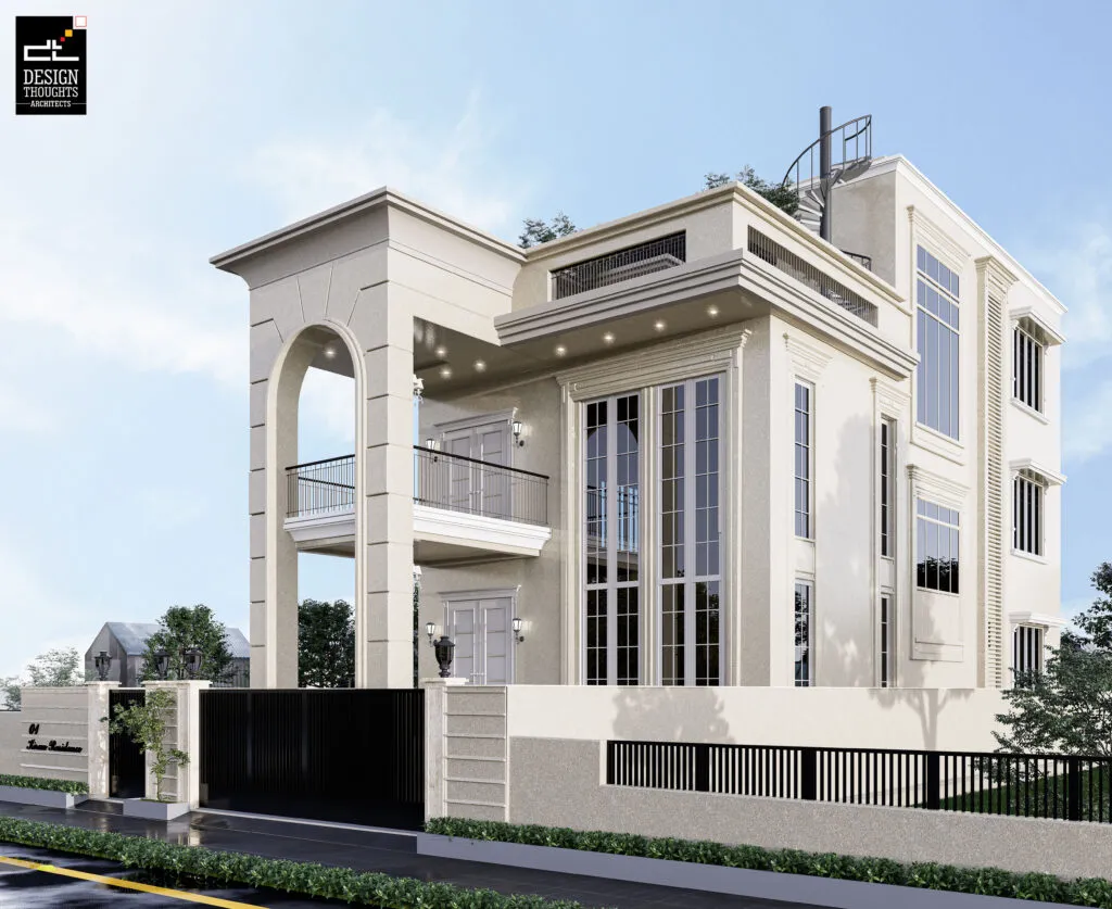 Neoclassical Architecture Corner view