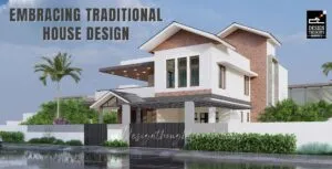 Villa with a sloped roof Traditional House Design Cover