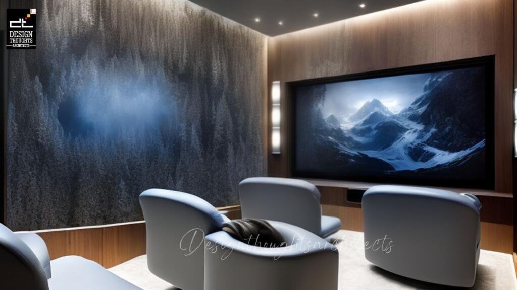 Traditional house design home theatre