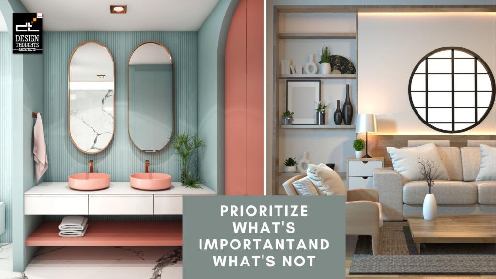 Contemporary house prioritize whats important and what is not