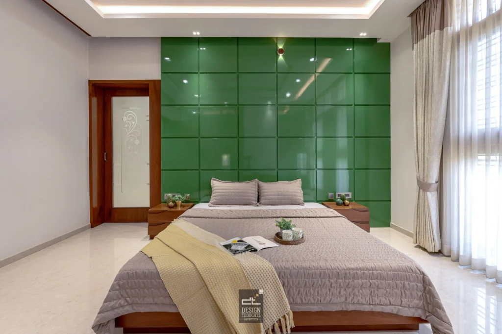 Mr. Srinivas Reddy master bedroom view best residential architects in bangalore design thoughts architects.