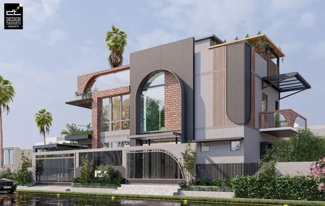 dream home design Mr Prakhar’s residence that incorporated a complementing fusion of architectural styles