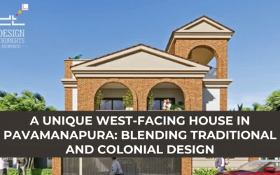 A Unique West-Facing House in Pavamanapura: Blending Traditional and Colonial Design