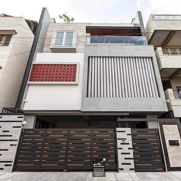 Urban modern home design by Residential Architects for Mr. Aditya’s compact residence