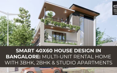 Smart 40×60 House Design in Bangalore: Multi-Unit Rental Home with 3BHK, 2BHK & Studio Apartments