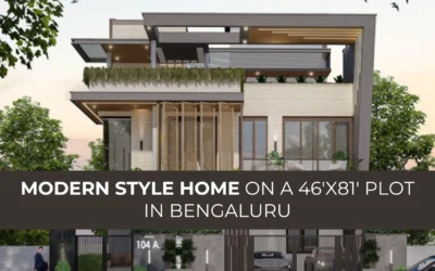 Modern Style Home on a 46’x81′ Plot in Bengaluru