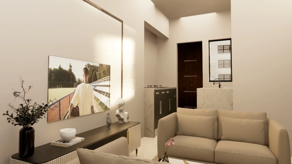 2BHK accommodation units and layout from the commercial building plan